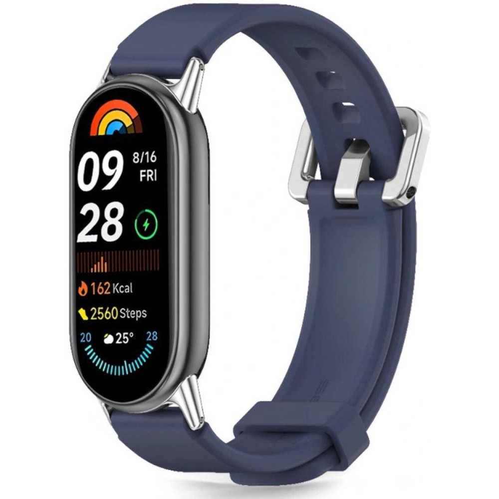 Λουράκι Xiaomi Smart Band 10 / 10 NFC / 9 / 9 NFC / 8 / 8 NFC Tech-Protect Iconband Classic Σιλικόνης - Storm Blue (5906302331390)