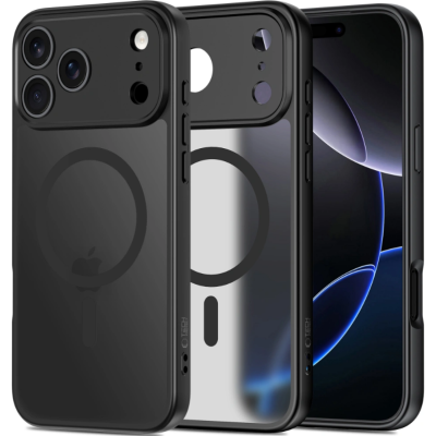 Θήκη iPhone 17 Pro Tech-Protect TP Basic Σκληρή Ημιδιάφανη με MagSafe & Πλαίσιο Κάμερας - Matte Black (5906302332946)