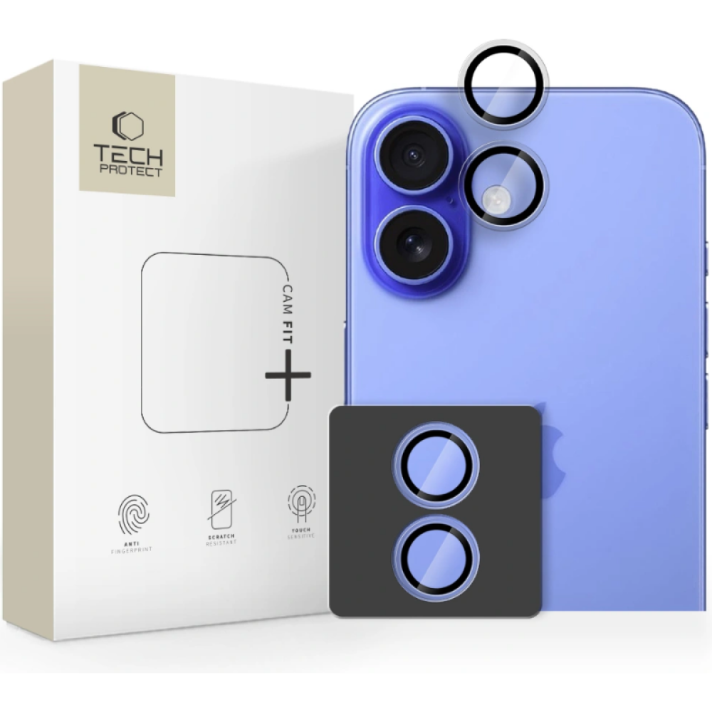Tempered Glass iPhone 17 Tech-Protect Camring Fit+ Αντιχαρακτικό Γυαλί Προστασίας για Φακό Κάμερας - Clear (5906302319145)