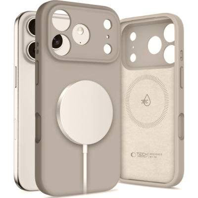 Θήκη iPhone 17 Pro Max Tech-Protect Silicone MagSafe Σιλικόνης με MagSafe - Stone Grey (5906302330287)