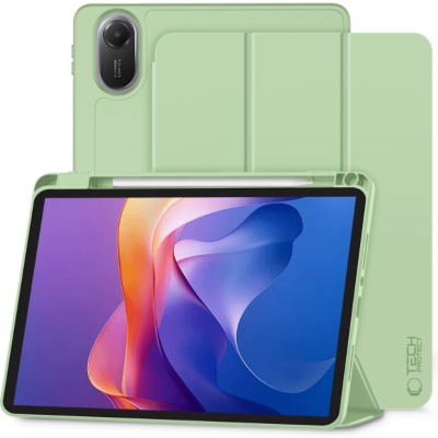 Θήκη Xiaomi Redmi Pad 2 11" Tech-Protect SC Pen Smartcase Flip με Υποδοχή για Γραφίδα - Matcha Green (5906302318704)