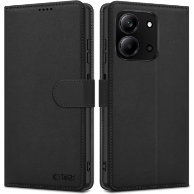 Θήκη Xiaomi Redmi 15C 4G Tech-Protect Wallet Πορτοφόλι - Black (5906302332151)