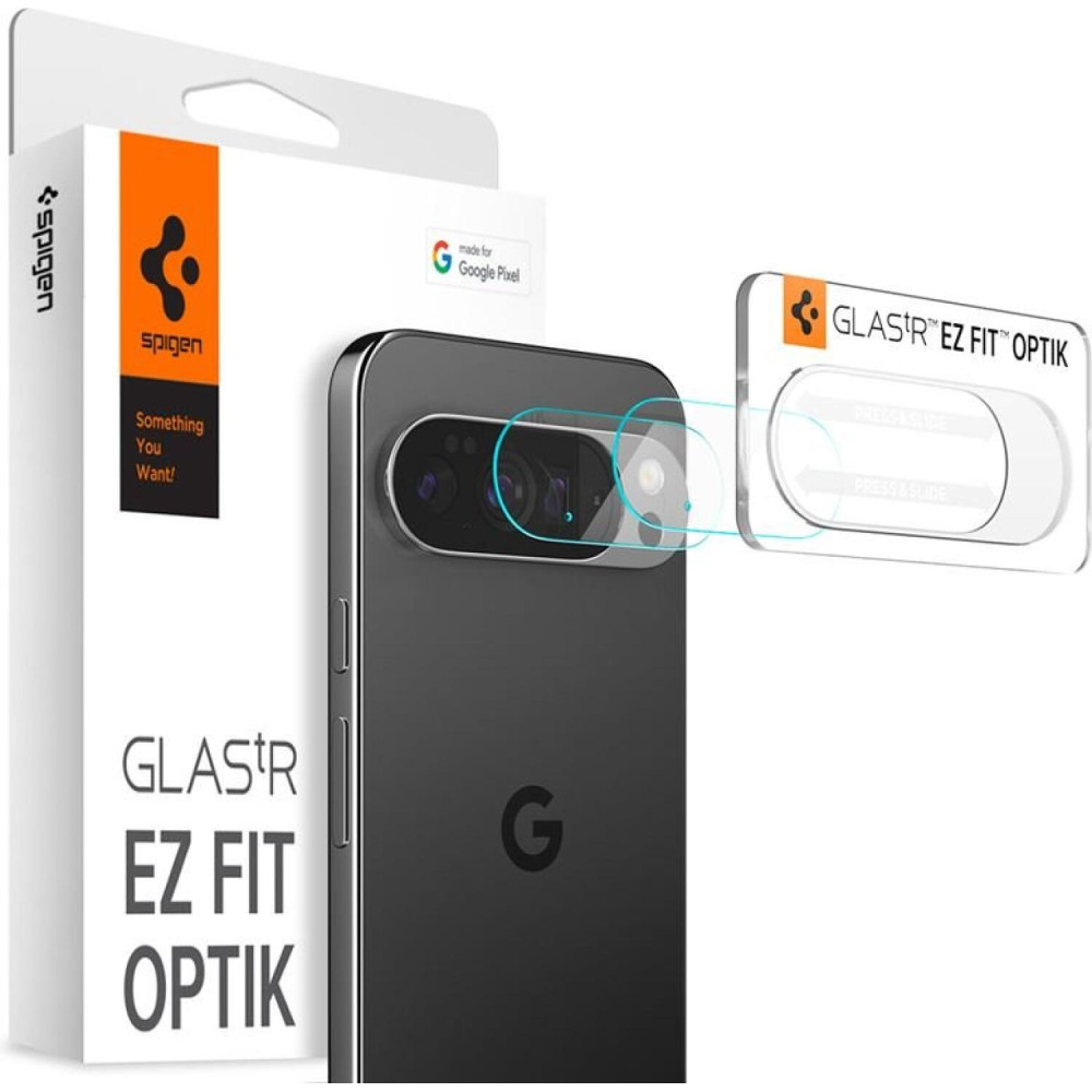 Tempered Glass Google Pixel 10 Pro Spigen GLAS.tR EZ Fit OPTIK Αντιχαρακτικό Γυαλί Προστασίας για Φακό Κάμερας 2 Τεμάχια - Crystal Clear (AGL09662)