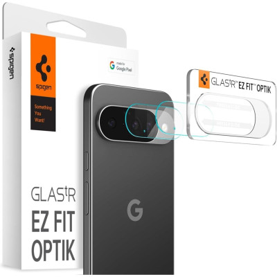 Tempered Glass Google Pixel 10 Spigen GLAS.tR EZ Fit OPTIK Αντιχαρακτικό Γυαλί Προστασίας για Φακό Κάμερας 2 Τεμάχια - Crystal Clear (AGL09661)
