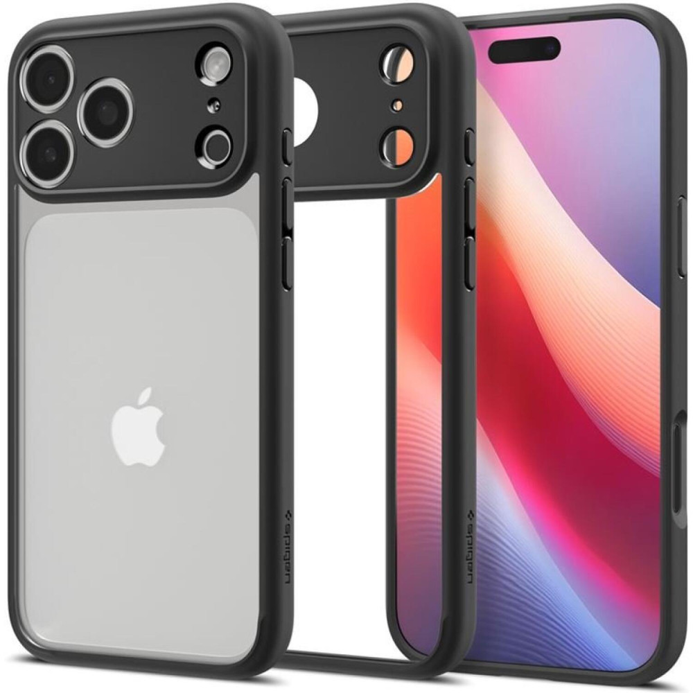Θήκη iPhone 17 Pro Max Spigen Ultra Hybrid Ανθεκτική Διάφανη Σκληρή - Matte Black (ACS10279)