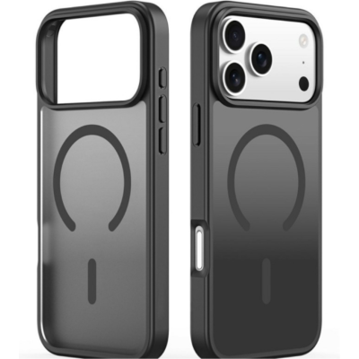 Θήκη iPhone 17 Pro Max Bodycell MagSafe Backcover Σκληρή Ημιδιάφανη με MagSafe - Matte Black (5206015083877)