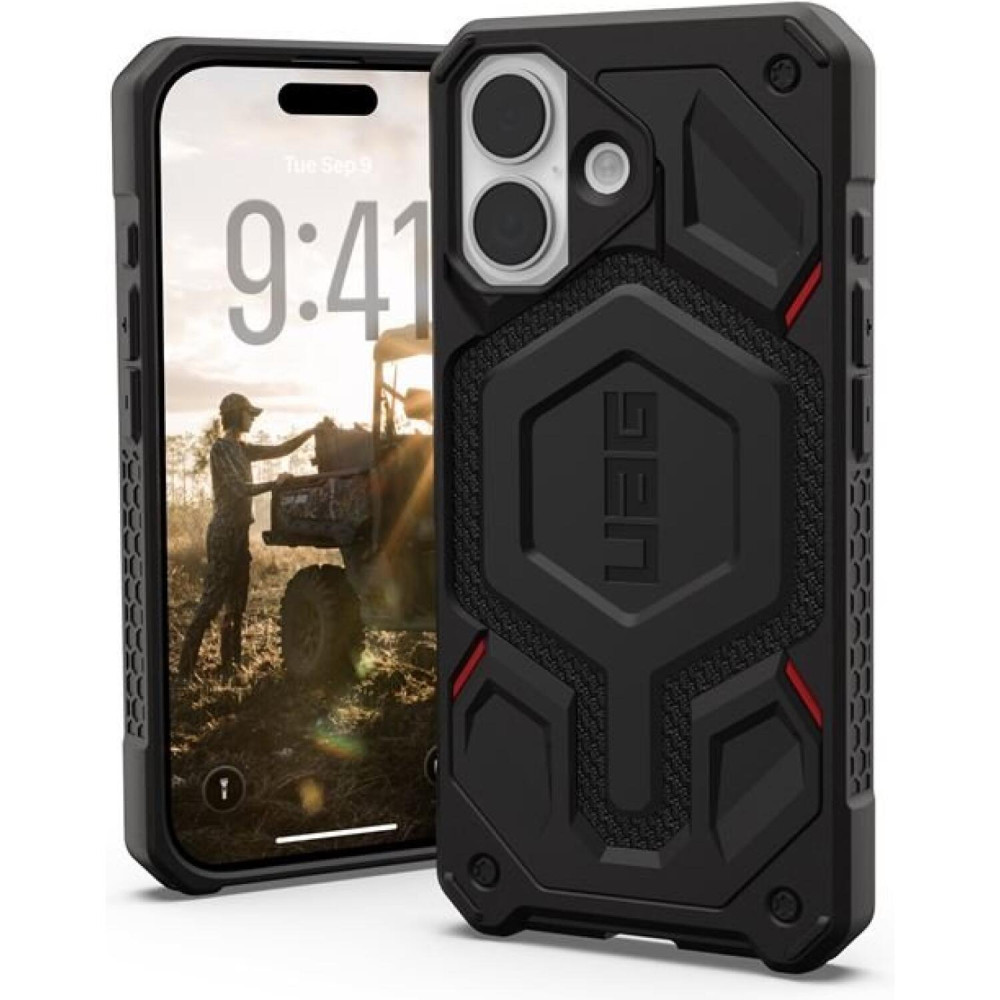 Θήκη iPhone 17 UAG Monarch Pro Ανθεκτική με MagSafe - Kevlar Black (114516113940)