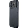 Θήκη iPhone 17 Pro Max MUJJO by Troubadour Full Leather Case Δερμάτινη με MagSafe - Basalt (MUJJO-CL-063-BS)