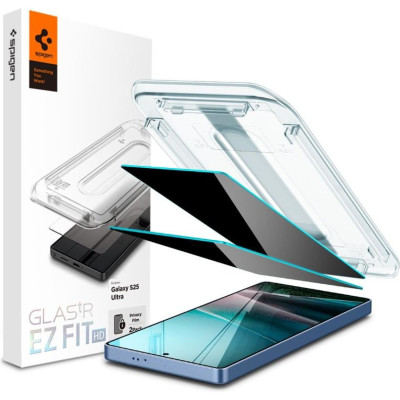 Tempered Glass Samsung Galaxy S25 Ultra Spigen GLAS.tR EZ Fit HD Privacy Αντιχαρακτικό Γυαλί Προστασίας Απορρήτου Οθόνης 2 Τεμάχια (AGL09335)