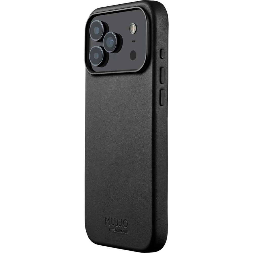 Θήκη iPhone 17 Pro Max MUJJO by Troubadour Full Leather Case Δερμάτινη με MagSafe - Black (MUJJO-CL-063-BK)