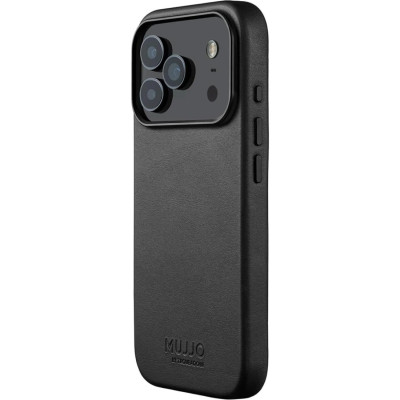 Θήκη iPhone 17 Pro MUJJO by Troubadour Full Leather Case Δερμάτινη με MagSafe - Black (MUJJO-CL-061-BK)