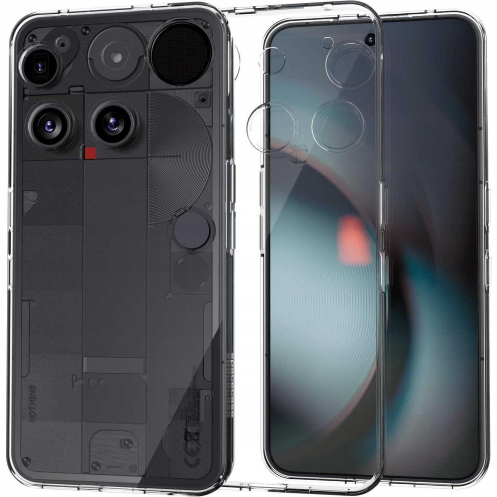Θήκη Nothing Phone 3 Spacecase Clear Case Διάφανη Σιλικόνης 1mm - Transparent (5905719130725)