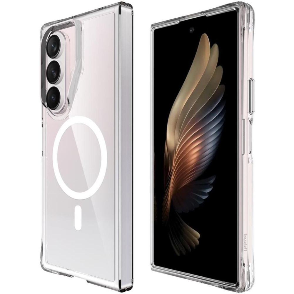 Θήκη Samsung Galaxy Z Fold7 Buddi Core Σκληρή Διάφανη με MagSafe - Transparent (8719246492679)