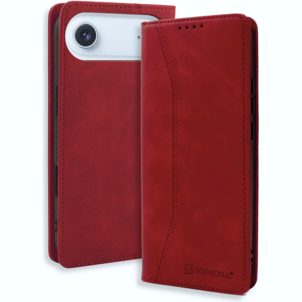 Θήκη iPhone Air Bodycell Book Case Πορτοφόλι - Red (5206015083150)