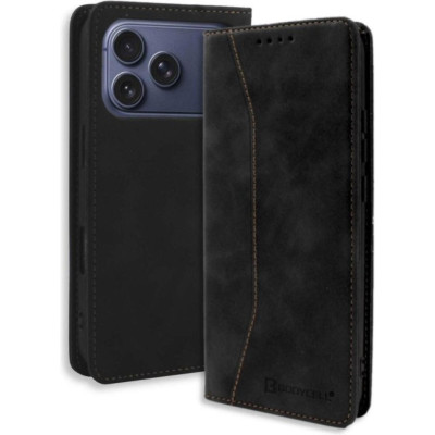 Θήκη iPhone 17 Pro Bodycell Book Case Πορτοφόλι - Black (5206015083167)