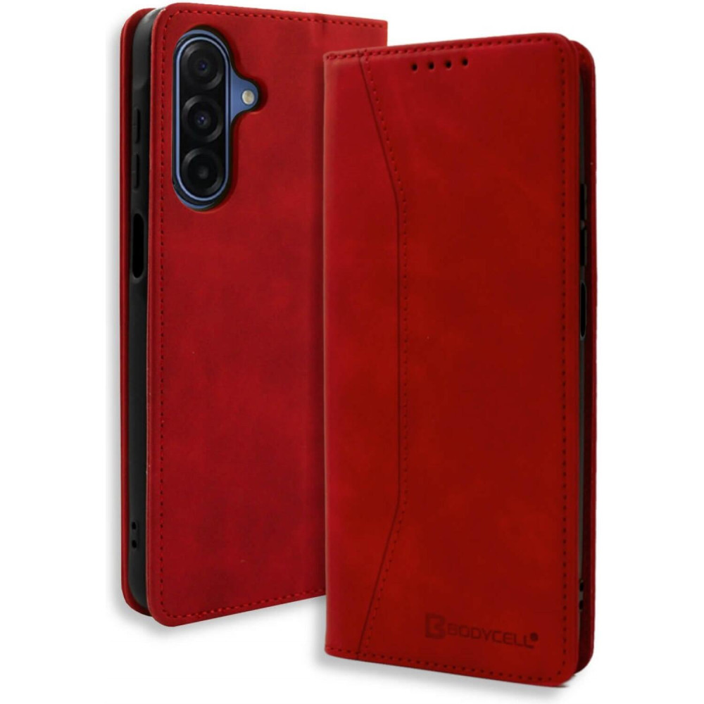 Θήκη Samsung Galaxy A17 Bodycell Book Case Πορτοφόλι - Red (5206015083303)