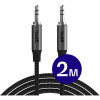 Καλώδιο Ήχου Buddi Flex 3.5mm Jack Aux Audio Cable 3.5mm Jack (male) σε 3.5mm Jack (male) 200cm 5 Έτη Εγγύηση - Black (8719246483103)