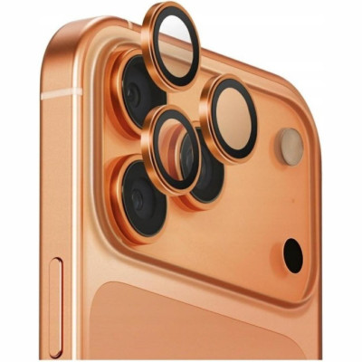 Tempered Glass iPhone 17 Pro / 17 Pro Max Spacecase QuickFit Camera Glass Αντιχαρακτικό Γυαλί Προστασίας για Φακό Κάμερας 2 Τεμάχια - Orange (5905719131722)