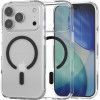 Θήκη iPhone 17 Pro Spacecase Clear MagSafe Σκληρή Διάφανη με MagSafe - Black (5905719131005)