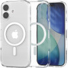 Θήκη iPhone 17 Spacecase Clear MagSafe Σκληρή Διάφανη με MagSafe - White (5905719130961)