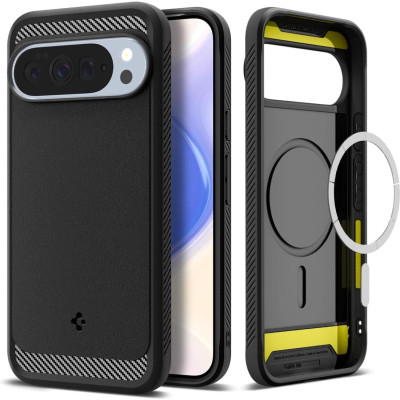 Θήκη Google Pixel 10 / 10 Pro Spigen Rugged Armor MagFit Ανθεκτική με MagSafe Qi2 - Matte Black (ACS09698)