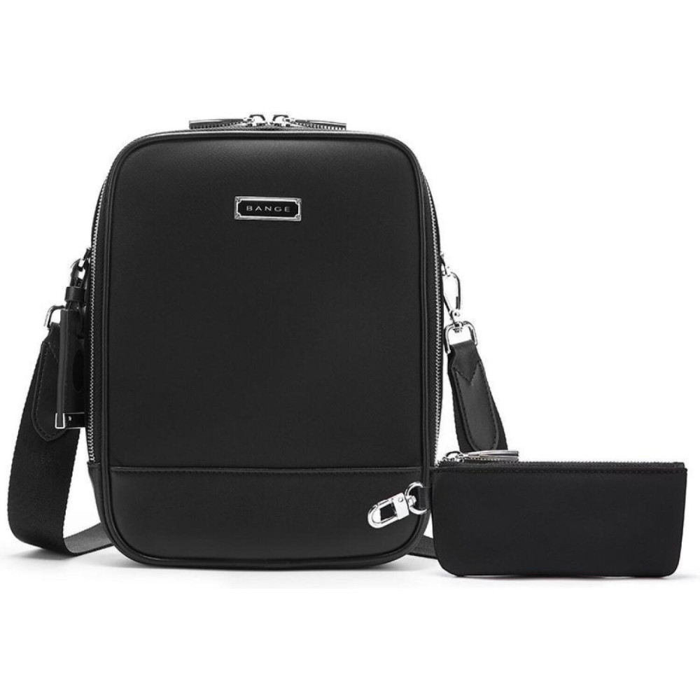 Τσαντάκι Ώμου Bange QD751 Premium Collection Χιαστί Crossbody με Αποσπώμενο Mini Τσαντάκι & Θήκη για AirTag 3.3L - Black