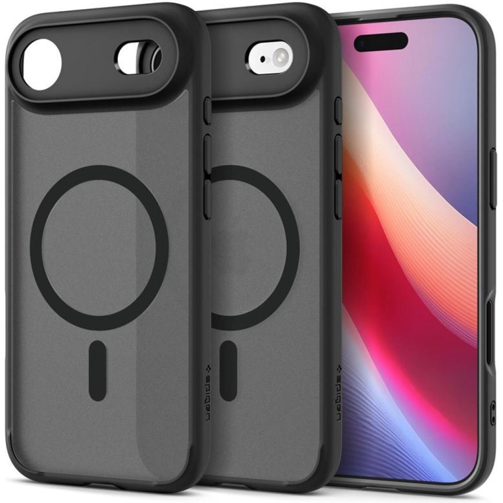 Θήκη iPhone Air Spigen Ultra Hybrid MagFit Ανθεκτική Σκληρή με MagSafe - Frost Black (ACS10316)
