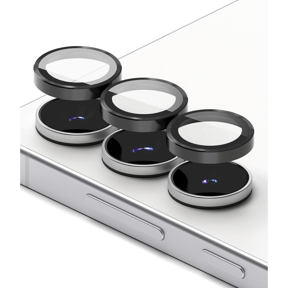 Tempered Glass Samsung Galaxy S25 FE Ringke Camera Lens Frame Glass Αντιχαρακτικό Γυαλί Προστασίας για Φακό Κάμερας 2 Τεμάχια - Black (8800293859703)