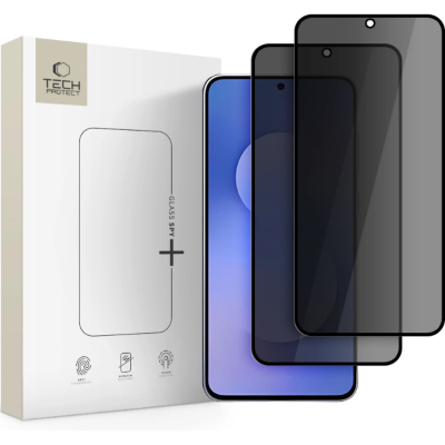 Tempered Glass Samsung Galaxy S25 FE Tech-Protect Glass Spy+ Privacy Full Face Αντιχαρακτικό Γυαλί Προστασίας Απορρήτου Οθόνης 2 Τεμάχια - Black (5906302332786)