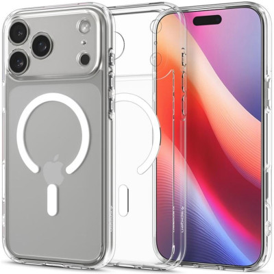 Θήκη iPhone 17 Pro Max Spigen Ultra Hybrid MagFit Ανθεκτική Σκληρή με MagSafe - Clear / White (ACS10282)