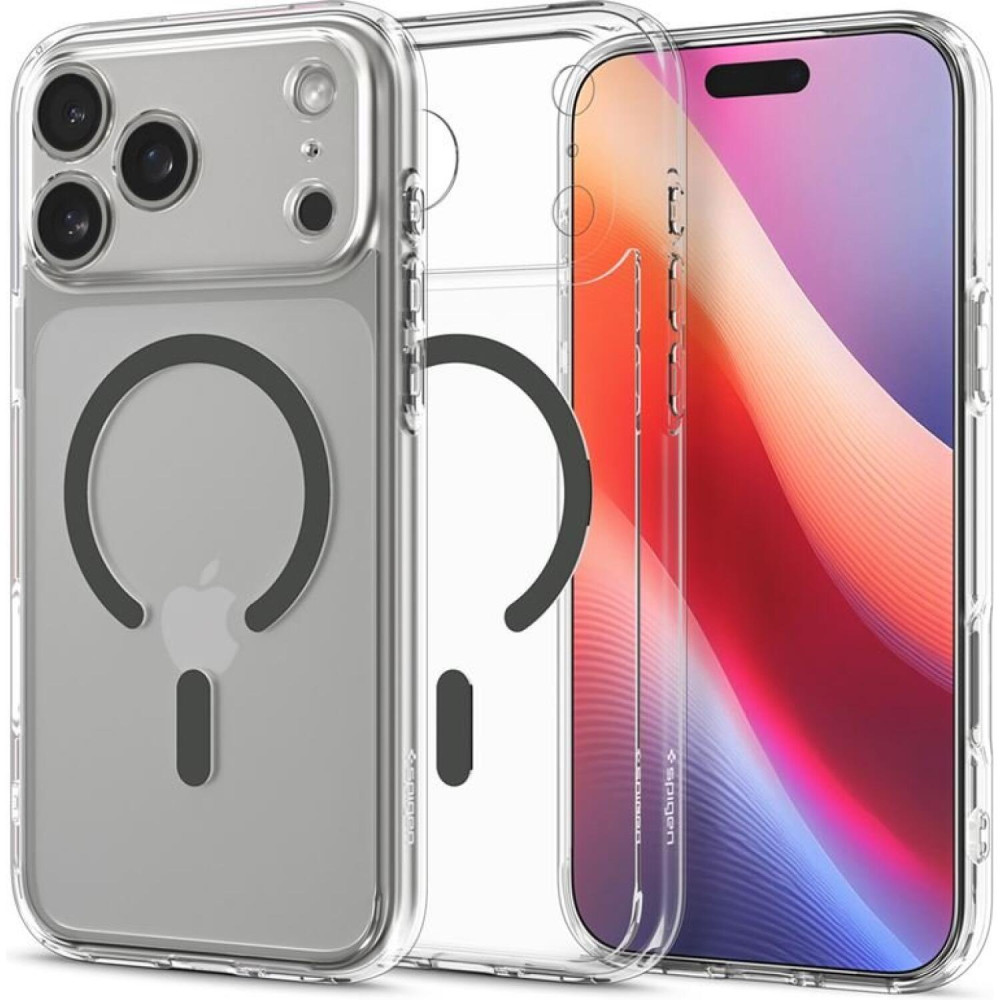 Θήκη iPhone 17 Pro Max Spigen Ultra Hybrid MagFit Ανθεκτική Σκληρή με MagSafe - Clear / Graphite (ACS10283)