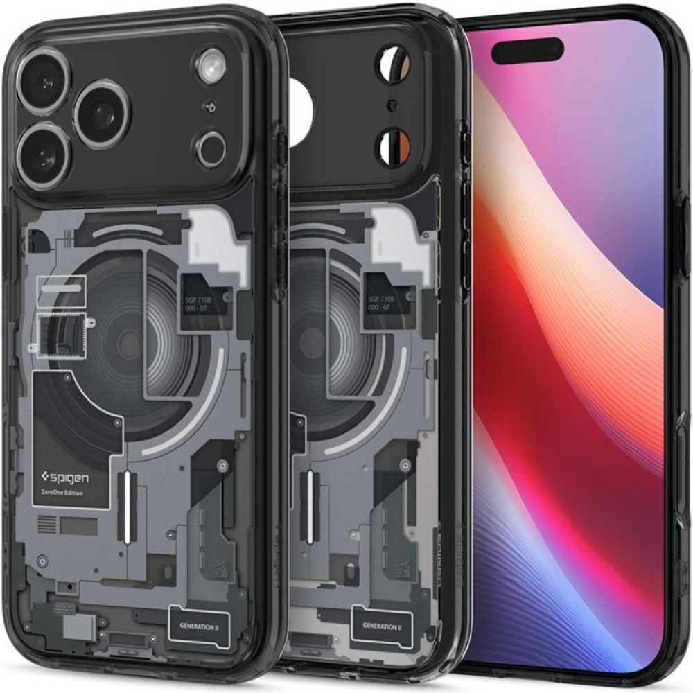 Θήκη iPhone 17 Pro Spigen Ultra Hybrid MagFit Ανθεκτική Σκληρή με MagSafe - Zero One Black (ACS10353)