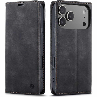 Θήκη iPhone 17 Pro Spacecase Wallet Πορτοφόλι - Black (5905719132316)