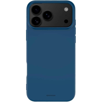 Θήκη iPhone 17 Pro Spacecase Silicone Case Σιλικόνης - Blue (5905719131388)