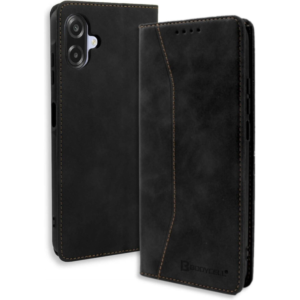 Θήκη Samsung Galaxy A07 4G Bodycell Book Case Πορτοφόλι - Black (5206015084416)