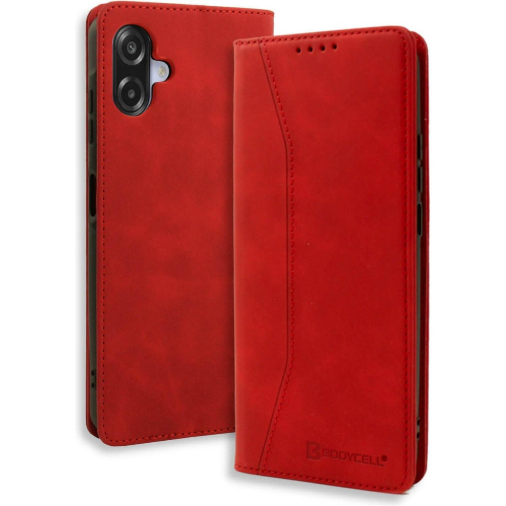 Θήκη Samsung Galaxy A07 4G Bodycell Book Case Πορτοφόλι - Red (5206015084430)