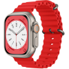 Techsuit Watchband W038 - Λουράκι Σιλικόνης Apple Watch SE/11/10/9/8/7/6/5/4 (42/41/40mm) - Red (5949419015388)