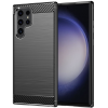 Techsuit Carbon Silicone - Θήκη Σιλικόνης Samsung Galaxy S23 Ultra - Black (5949419012653)