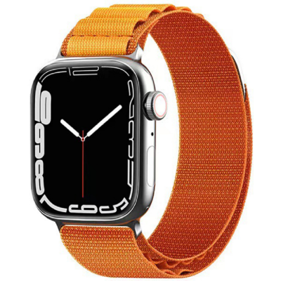 Techsuit Watchband W037 - Nylon Λουράκι Apple Watch Ultra/SE/11/10/9/8/7/6/5/4 (49/46/45/44mm) - Orange (5949419015210)
