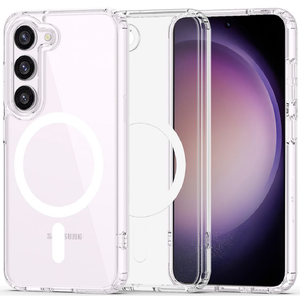 Techsuit MagSafe Pro - Σκληρή Διάφανη Θήκη MagSafe - Samsung Galaxy S23 - Transparent (5949419002074)