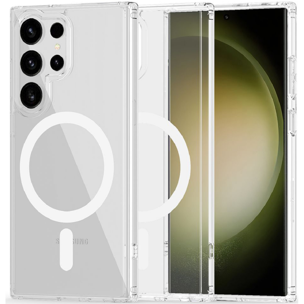 Techsuit MagSafe Pro - Σκληρή Διάφανη Θήκη MagSafe - Samsung Galaxy S23 Ultra - Transparent (5949419001978)