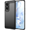 Techsuit Carbon Silicone - Θήκη Σιλικόνης Honor 90 Pro / 80 Pro - Black (5949419063921)