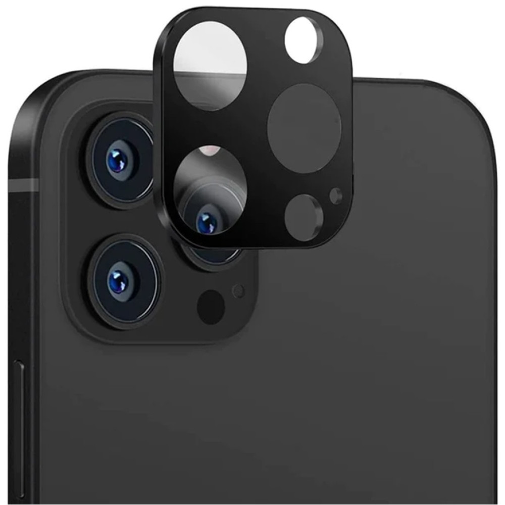 Techsuit Full Camera Tempered Glass - Αντιχαρακτικό Γυαλί Προστασίας για Φακό Κάμερας - Apple iPhone 12 Pro - Black (5949419071377)
