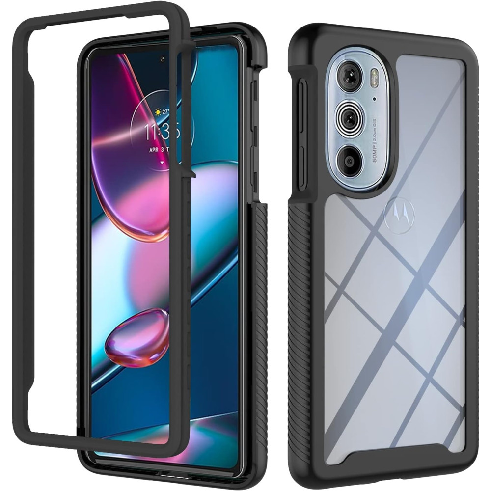 Techsuit Defence 360 Pro Ανθεκτική Θήκη με Screen Protector - Motorola Edge 30 Pro - Black (5949419014541)