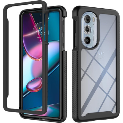 Techsuit Defence 360 Pro Ανθεκτική Θήκη με Screen Protector - Motorola Edge 30 Pro - Black (5949419014541)