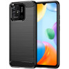 Techsuit Carbon Silicone - Θήκη Σιλικόνης Xiaomi Redmi 10C - Black (5949419024106)