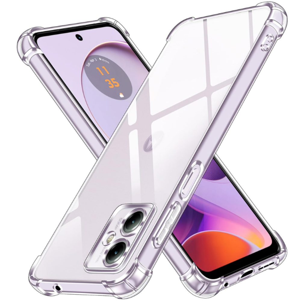 Techsuit Shockproof Clear Silicone - Διάφανη Θήκη Σιλικόνης - Motorola Moto G14 - Clear (5949419082878)