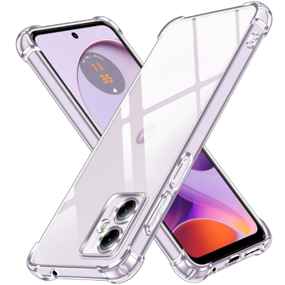 Techsuit Shockproof Clear Silicone - Διάφανη Θήκη Σιλικόνης - Motorola Moto G14 - Clear (5949419082878)