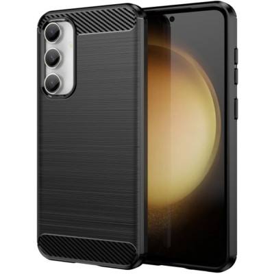 Θήκη Σιλικόνης - Samsung Galaxy A55 - Techsuit Carbon Silicone - Black (5949419081758)