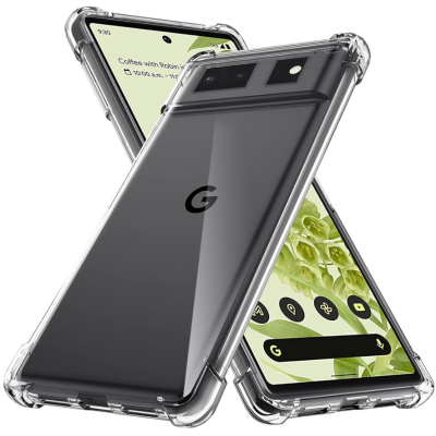 Techsuit Shockproof Clear Silicone - Διάφανη Θήκη Σιλικόνης - Google Pixel 6 - Clear (5949419083172)